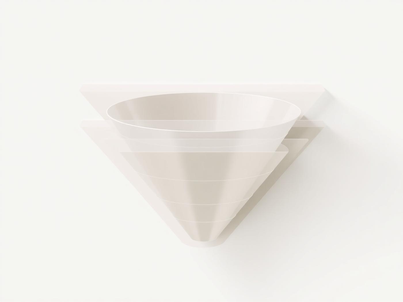 Abstract conversion funnel visualization